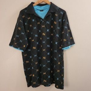 FUBU The Collection Vintage‎ Men's Short Sleeve Polo Large